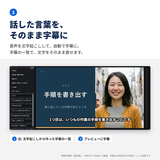 自動字幕の画像を表示